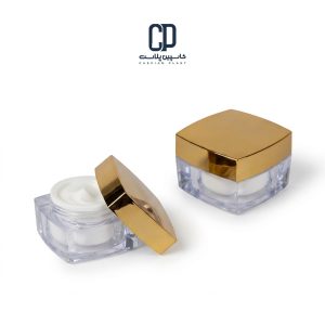 قوطی کریستال 15و 30گرمی طرح شقایق طلایی